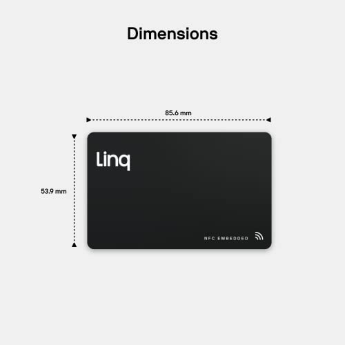 Linq Digital Business Card Smart NFC Contact and Networking Card