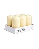 Cone Top Pillar Candles by Bask - Set of 6-3" x