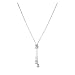 Rurah Fashion Ladies Luxury Charm Crystal Spiral Pearls Pendant Tassel Necklace Long Necklace Sweater Chains,Silver color