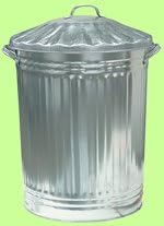 BritishBins Galvanised Traditional Dustbin 80 ltr
