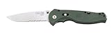 SOG Specialty Knives & Tools GFSA-98 Flash II, 1/2 Serrated Knife Blade, Green Zytel Handle