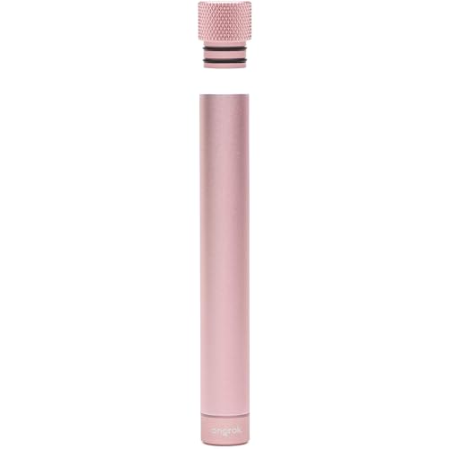 ONGROK Premium Storage Tube | Airtight Aircraft Grade Aluminum Metal, Pocket-Sized Opaque Holder (Rose Gold)