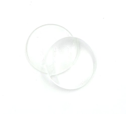50 Deanna's Supply Shop Circle Glass Cabochons - 30mm - Clear Dome Magnifying Cabs - 1