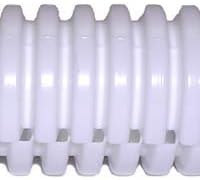 Flexible Nylon Slit Convoluted Wire Loom, 1" Diameter, Per Foot -White