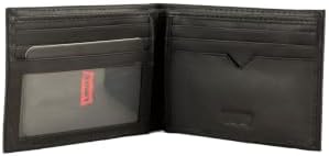 Batwing Bifold ID, Accesorio de Viaje- Billetera Plegable Hombre, Negro (Regular Black), Talla Única