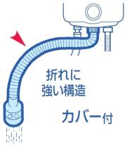 三栄水栓 【断熱カバー付シャワー出湯管】 60cm PM421D-600