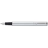 Sheaffer Award Brushed Chrome Fountain Pen with Medium Nib (E0919053)
