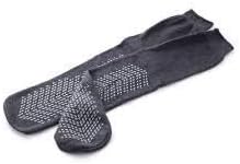 Double Tread Bariatric Slipper Socks/Fall Prevention Socks- Grey (Pair) - Larger, Wider, Longer Socks - As Used by NHS