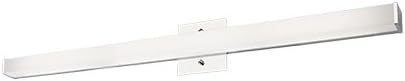 Bathroom Fixture in Chrome with Rectangular, White Acyrlic