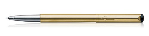 PARKER Vector Gold Roller Ball With Gold Plated Clip - Blue Ink