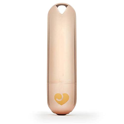 Lovehoney Glow Up Bullet Vibrator for Women | Discreet Mini Vibrator Bullet Adult Sex Toy | 10 Powerful Vibration Modes | Rechargeable Clit Stimulator | Couples Sex Toys Massage Tool | Rose Gold