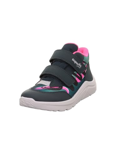 Superfit Scarpe da Ginnastica Gore-Tex Leggermente Foderate, Verde Rosa 7000, 26 EU Larga