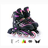 LBX Inline-Skates Kinder-Inliner Roller Skates Roller Blades ABEC 7 Carbon Kinder Inline-Skates Einstellbare Schuhgröße Area