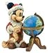 Disney Jim Shore Mickey Seasons Greetings Around World St. Mick With Globe Figurine