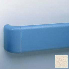 Crash Rail-Type Handrail, Vinyl W/Aluminum Retainers, 5-1/2''H X 12'L, Eggshell