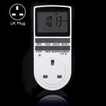 RISHIL WORLD AC 230V Smart Home Plug-in LCD Display Clock Summer Time Function 12/24 Hours Changeable Timer Switch Socket, UK Plug
