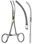 Debakey Ring Handled Bulldog Clamps, 5in, S-Curved