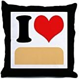 Jumkim I Heart Twinkies Throw Pillow Case Cushion Cover 18 x 18 inches