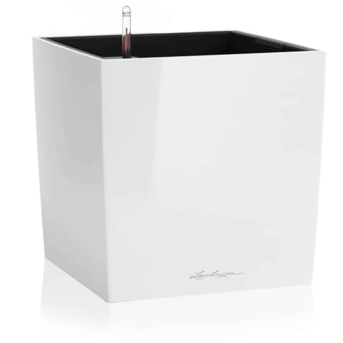 Lechuza-Gefaess mit Bewaesserungssystem Cube Premium 30 weiss | 16460