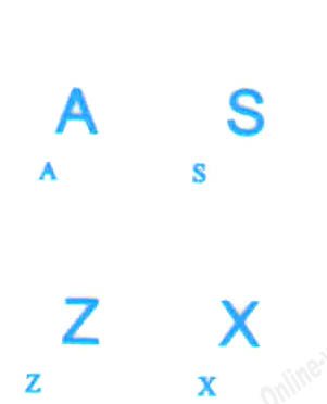 Italian Keyboard Stickers Transparent Blue Lettering for All Pc Desktop Computer Laptop