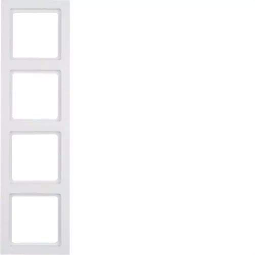 Hager q.3 – Frame 4 Elements Polar White Velvet