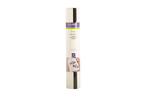 Cricut Glitter Iron On | Basics | 30.5cm x 30.5cm (12 x 12) | 6 x Heat Transfer Vinyl Sheets (HTV) | for use with All Cricut Cutting Machines