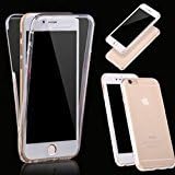 iPhone 7 Plus Case, EZ TEK 360 Crystal Clear Flexible TPU Hybrid Protective Shock Absorbing Bumper Case with Back Panel for Apple iPhone 7 plus 5.5 inch - 2016 (Clear)