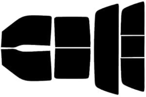 Rvinyl Window Tint Kit Compatible with Ford F-250 1999-2007 4 Door - Black 5% - Single Ply No Bubble Film - Do it Yourself Vehicle Complete Precut Kit