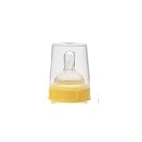 Medela Disc Collar, Slow Flow Nipple, and Clear Bottle Cap Replacement parts