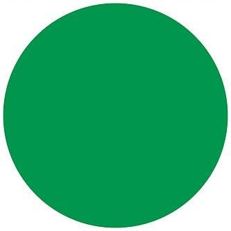 5S Location Marking Circle, 3.5” Durable Circular Shaped Floor Sticker - by Graphical Warehouse – Vibrant Colors, Circular, (25 Pack) Green