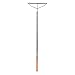 Fiskars 397940-1001 PRO Rake, Garden, 60 Inch, Silver