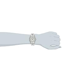Bulova Reloj para mujer con cara de madre de perla y vidrio de acero inoxidable