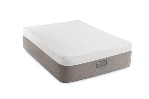 Intex 64083E 20 inQueen TruAire Memory Foam Top Inflatable TPU Air Mattress wit…