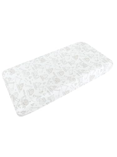 Copper Pearl Knit Changing Pad Cover Gage