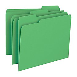 Smead File Folder, 1/3-Cut Tab, Legal Size, Green, 100 Per Box (17143)