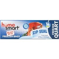 HOME SMART FREEZER BAG QUART 16PCS