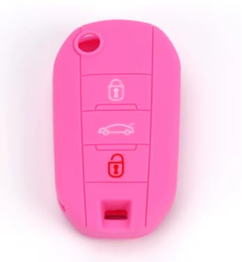 SALPIE Silicone Shell for Remote Control 3 Keys Citroen Cactus C3 C4 C5 C6 C8 C4L DS3 DS4 DS5 Picasso Xsara and Peugeot 208 301 308 408 508 2008 3008 5008 RCZ (see compatibility in photos)