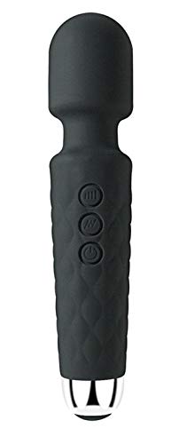 Soar Solutions Mini Style Rechargeable Vibrating Massage Wand, Wireless, Waterproof, 8 Speeds, 20 Vibration Patterns