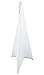 (2) Rockville RSC7W White Tripod PA Speaker Stand Scrims Cloth 360 Degree Cover