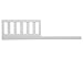 Delta Children Daybed/Toddler Guardrail Kit #555725, Bianca White