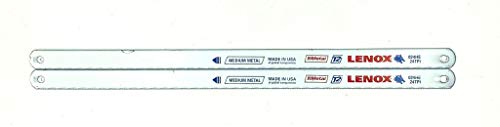 BRUFER 208233 10-inch Metal Mini Hacksaw Frame - Includes Bi-Metal 10" Hacksaw Blade - Bulk Pack of 2 Mini-Hacksaw Frames and Blades
