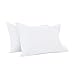 TILLYOU Cotton Toddler Pillowcases - 2 Pack Super Soft Kids Travel Pillow Cases Envelope Closure for Boys Girls, 14.5x20 Inches, White
