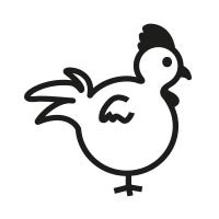 Stemplino® Ministempel - Motiv: Herta Huhn - 12mm Durchmesser - Holzstempel Kinder Stempel Bullet Journal Stempel Huhn Stempel – Bild 3