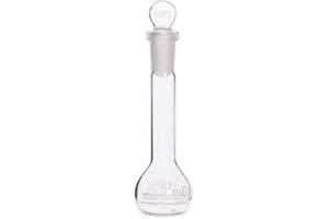 Cole-Parmer elements Class A Volumetric Flask with Glass Stopper, 10 mL; 2/PK