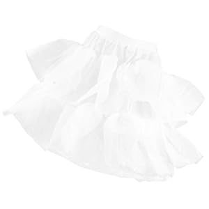 KESYOO Meisjesbanden petticoat bloemenmeisje onderrok voor kinderen eindejaarsbaljurk prinses feest wit