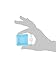 Heathrow Scientific HS120222 Weigh Boat, Anti-Static, Square, Small, Blue (Pack of 500)