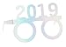 Paper Party Glasses - 24-Pack New Years 2019 Eyeglasses, Iridescent Holographic Design, Fun Novelty Photo Booth Props, Party Favors Supplies, Reflective Colors, 5.7 x 4.2 x 5 Inches
