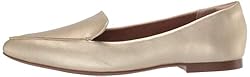 Amazon Essentials Women's Loafer Flat, Gold, 13