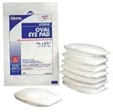 841 Pad Eye LF Sterile 1-5/8-2-5/8' Oval White 50 Per Box Part No. 841 by- Dukal Corporation by DoubleNet