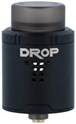 Digiflavor DROP RDA 24mm Diameter with 510 Pin/ BF Squonk 510 pin Easy Build NO e Liquid, No Nicotine (Matte Black)